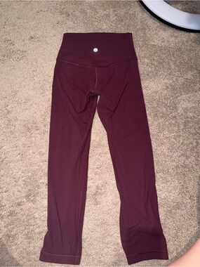 lululemon athletica Kids Burgundy High-Waist Leggings